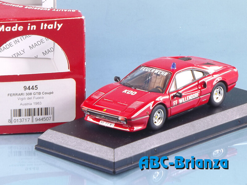 BEST9445 FERRARI 308 GTB COUPE - VIGILI DEL FUOCO - AUSTRIA 1983
