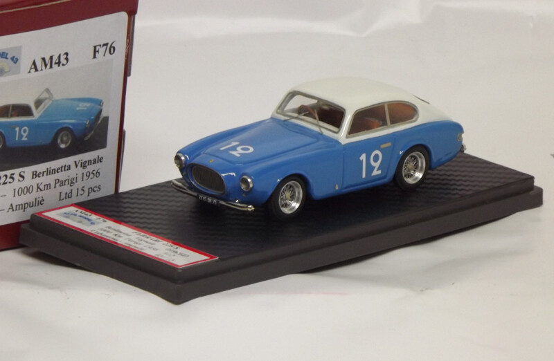 ALFA MODEL 43  AM43F76 - FERRARI 225S BERLINETTA VIGNALE #0190ED - 1000 KM PARIGI 1956