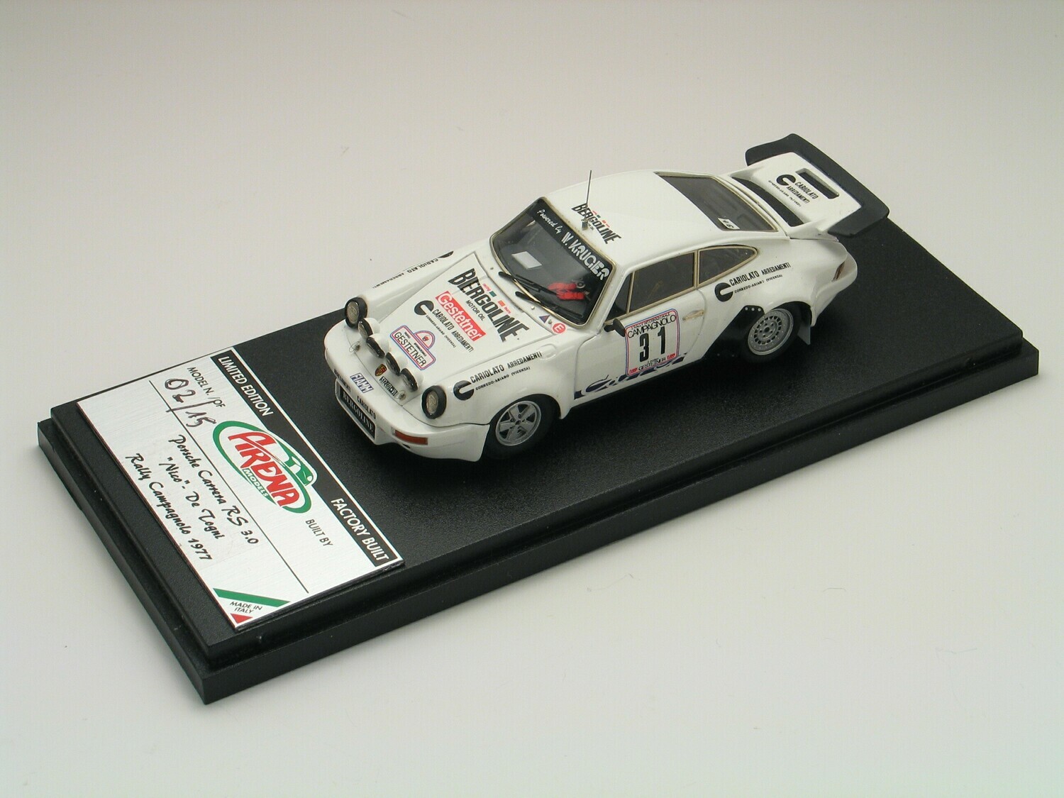 ARENA ARSM055 - PORSCHE CARRERA RS 3.0 "NICO" - DE TOGNI  RALLY CAMPAGNOLO 1977