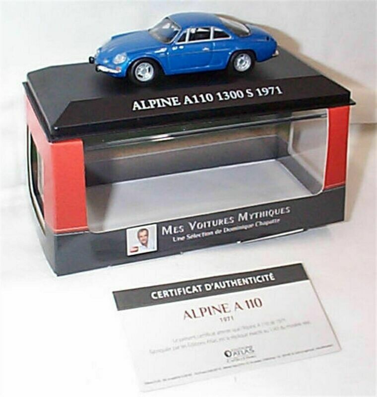 ATLAS2891002 Renault Alpine A110 1300 S 1966-1971 blau ATLAS2891002 Renault Alpine A110 1300 S 1966-1971 blau
