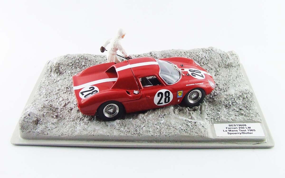 BEST9608 FERRARI 250 LM - Le Mans Test 1965 - Spoerry/Boller
