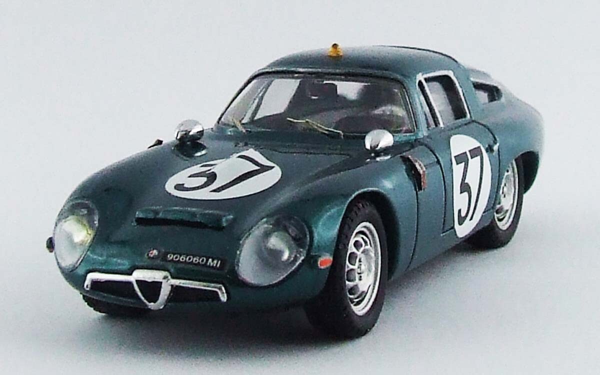 BEST9596 ALFA ROMEO TZ 1 - Le Mans Test 1964 - Bussinello/Biscaldi #37