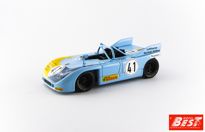 BEST9627 PORSCHE 908/03 - Nürburgring Interserie 1972 - R. Jost #41 - R.R: 2nd