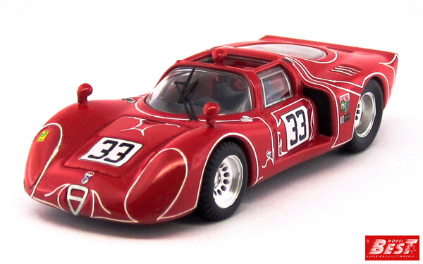 BEST9639 - ALFA ROMEO 33.2 - 6 Hours Watkins Glen 1968 - Kwech/Martino #33