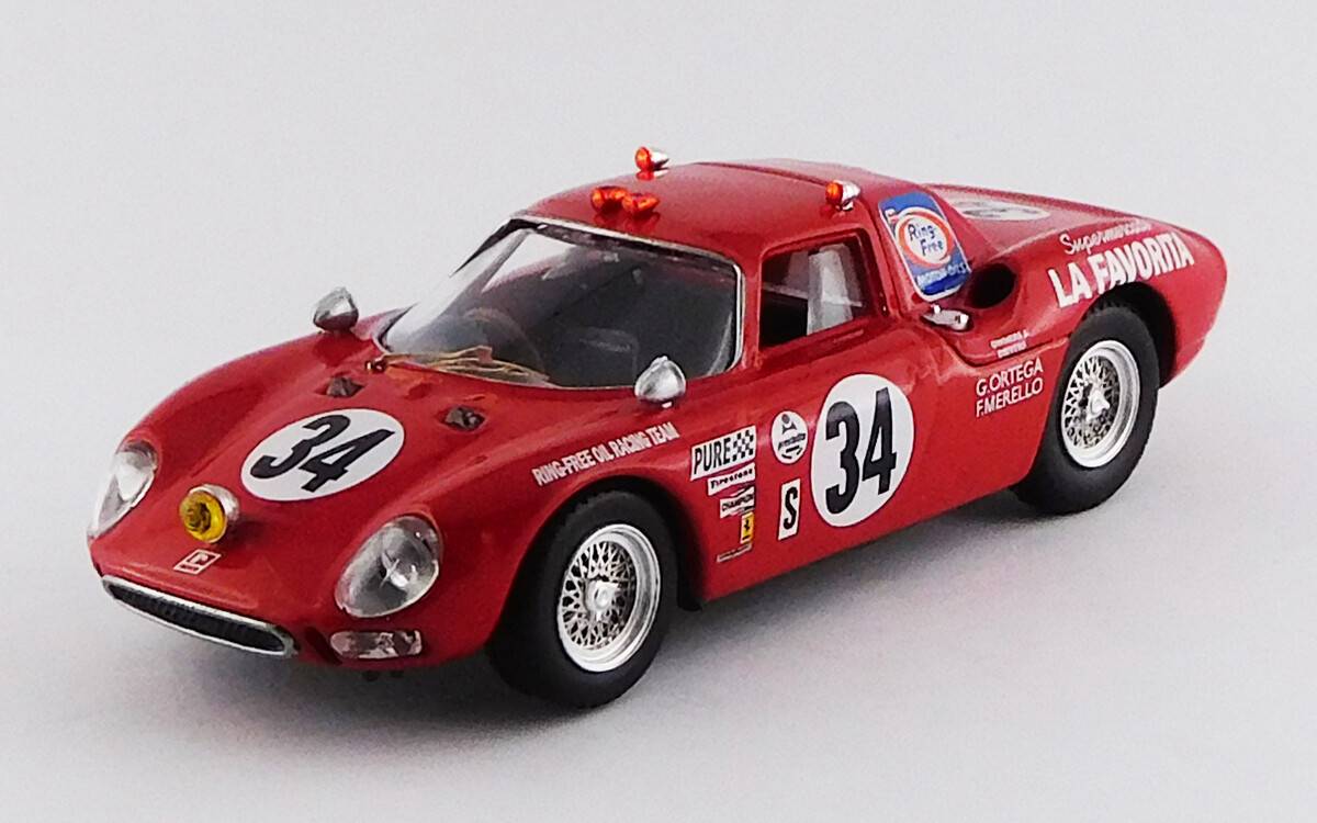 BEST9668 FERRARI 250 LM - 24 Hours Daytona 1968- Gunn/Ortega/Merello - WINNER CLASS S