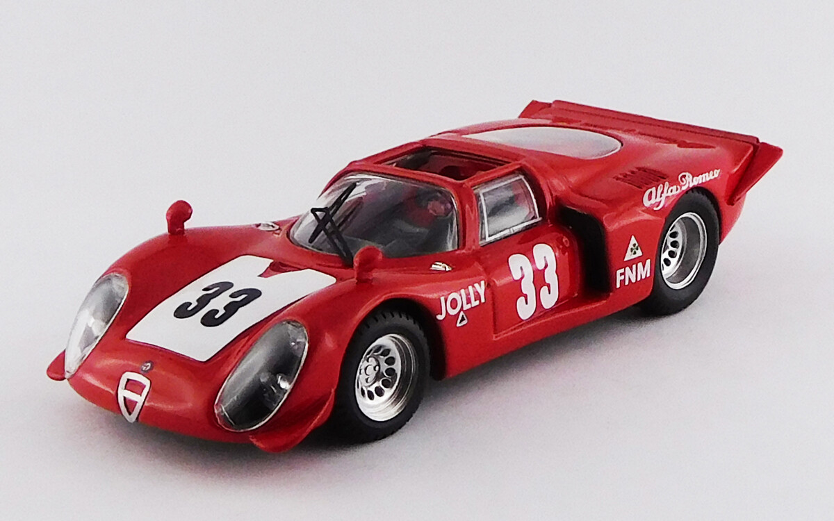 BEST9667 ALFA ROMEO 33.2 SPYDER - 3 Hours Rio de Janeiro 1969 - Carlos Pace - WINNER