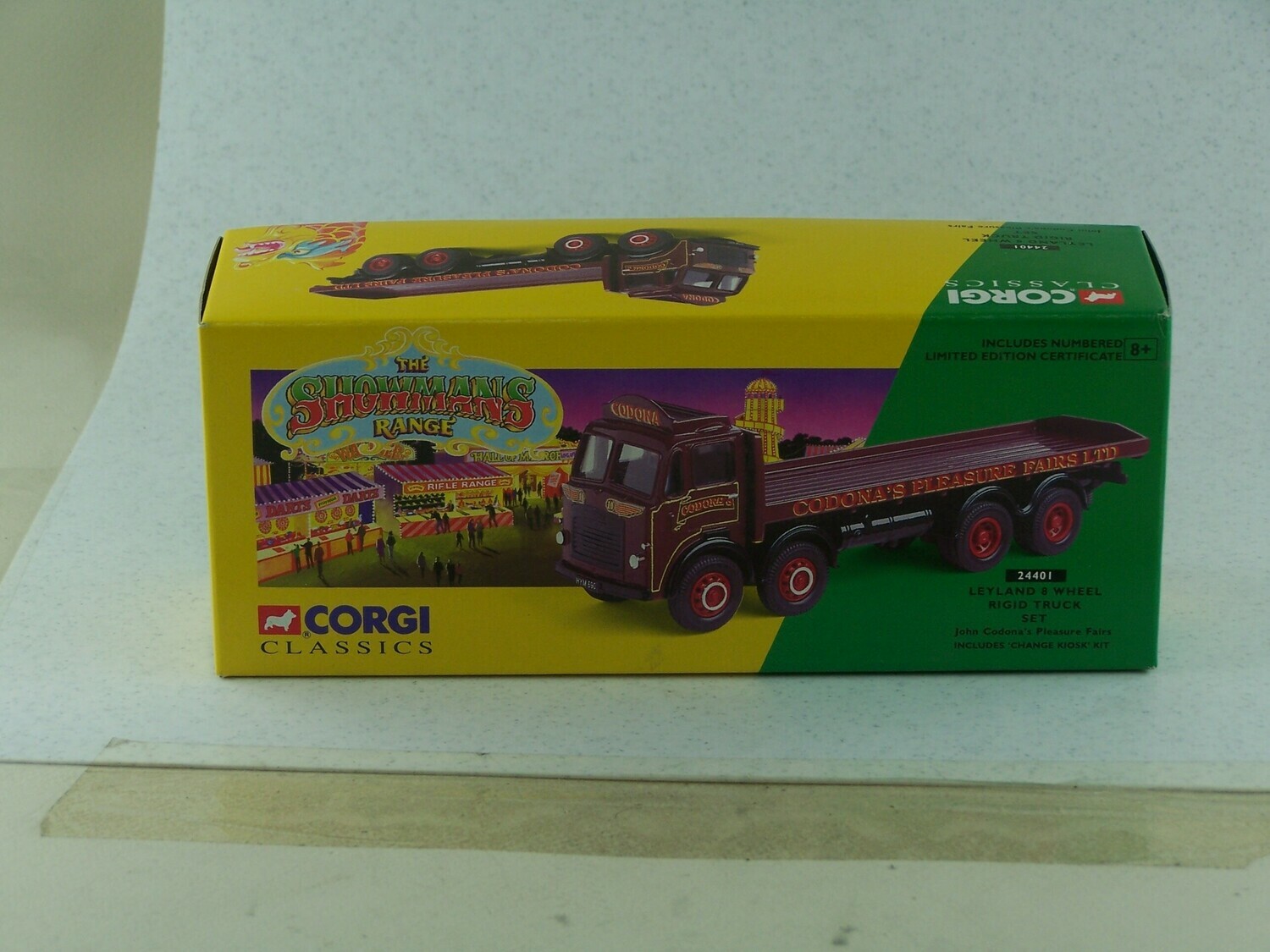 CORGI 24401 LEYLAND 8 WHEEL RIGID TRUCK SET CODONA'S PLEASURE FAIRS