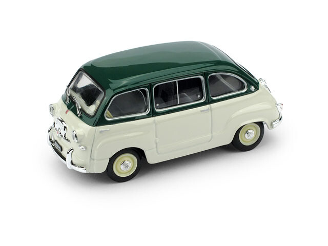 BMR250-07 FIAT 600 MULTIPLA 1a SERIE 1956 AZZURROCENERE-GRIGIO CENERE