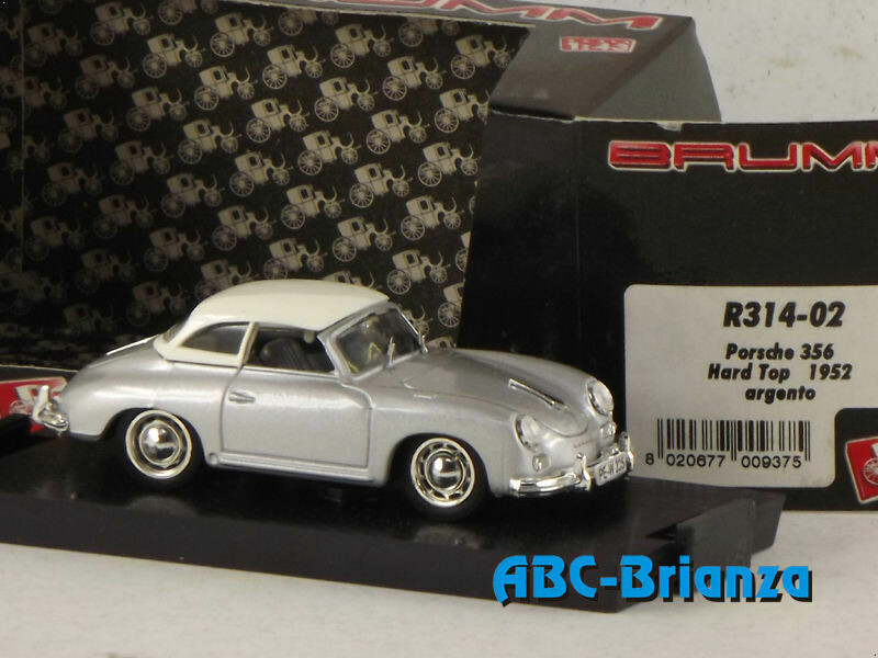 BMR314/02 PORSCHE 356 1952 HARD TOP ARGENTO