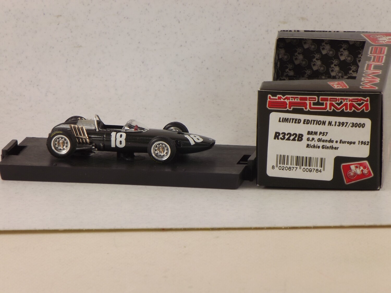 BMR322B BRM P57 '62 G.P. OLANDA GINTHER # 18