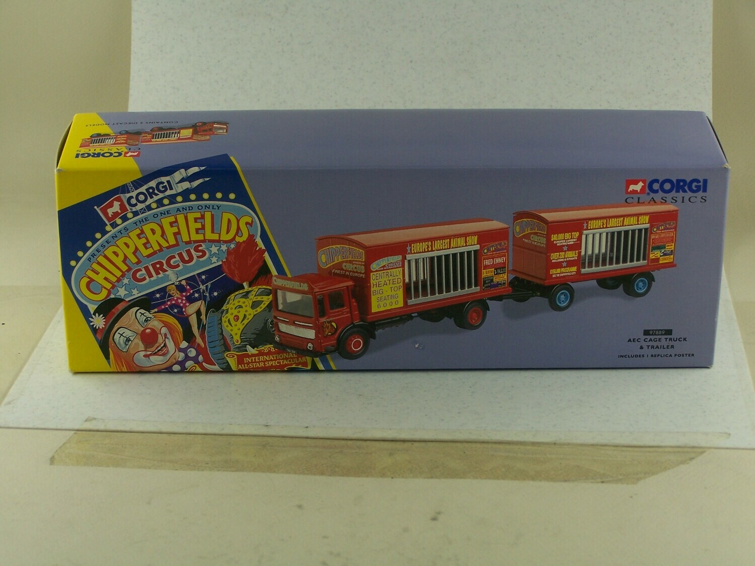 CORGI 97889 AEC CAGE TRUCK & TRAILER