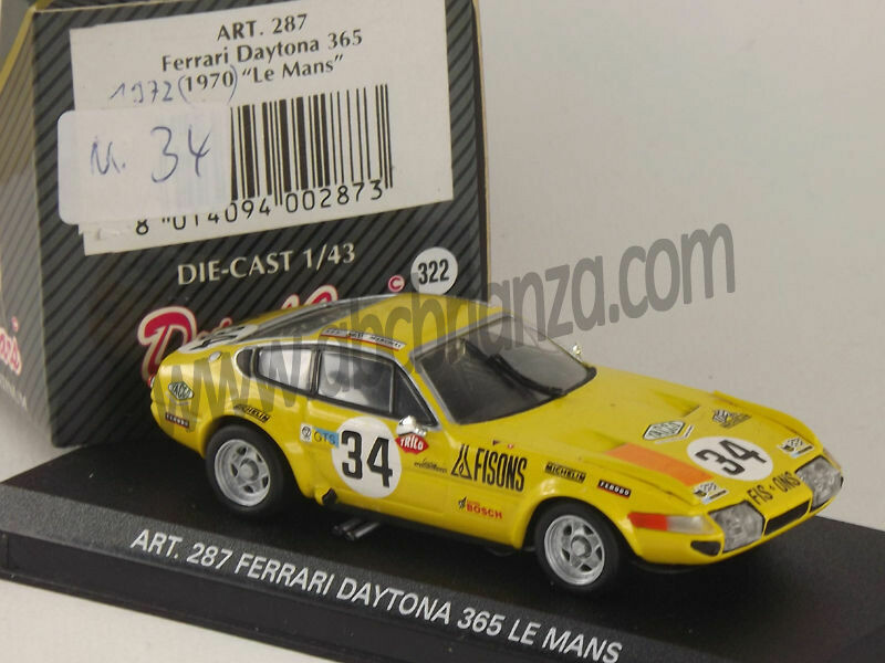 DETAIL CAR DECA287 FERRARI DAYTONA 365 1972 #34 "LE MANS"