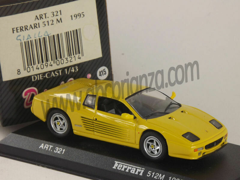 DETAIL CAR DECA321 FERRARI 512 M 1995 YELLOW