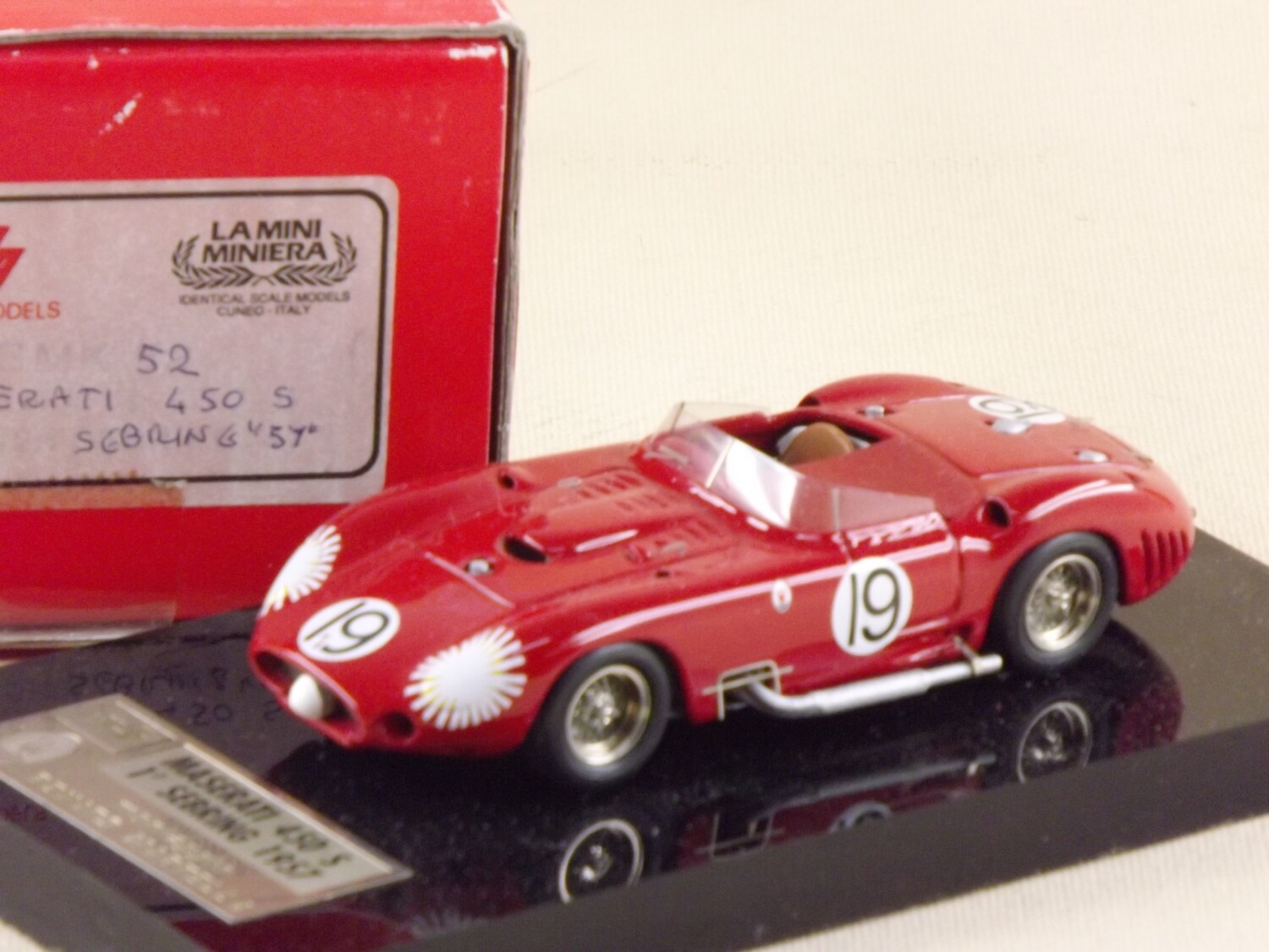 GAMMA MODELS GMM052  MASERATI 450S 1°SEBRING1957 #19