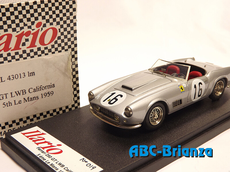 ILARIO IL43013LM FERRARI 250 GT LWB CALIFORNIA # 16 5°LE MANS 1959