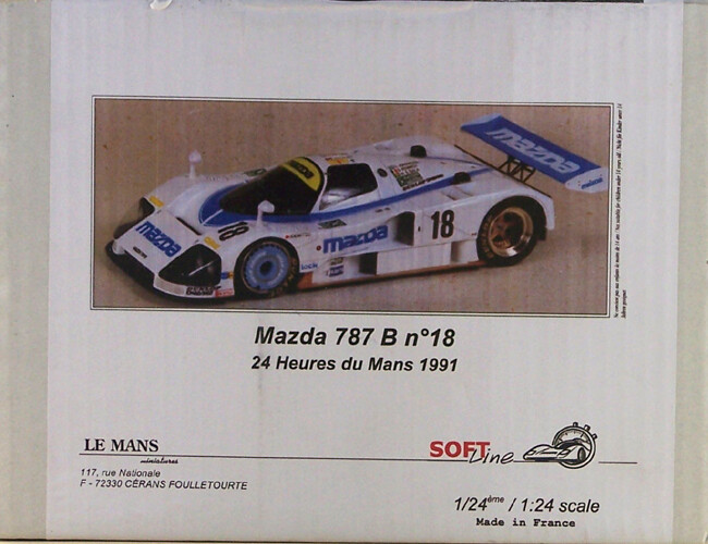 LE MANS MINIATURES LM124002KP MAZDA 787B #18 LE MANS 1991