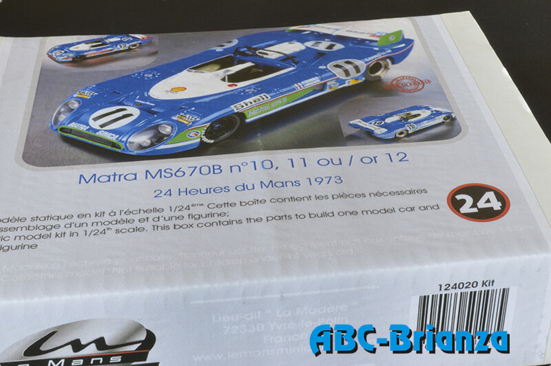 LE MANS MINIATURES LM124020K MATRA MS670B #10-11-12 LE MANS 1973