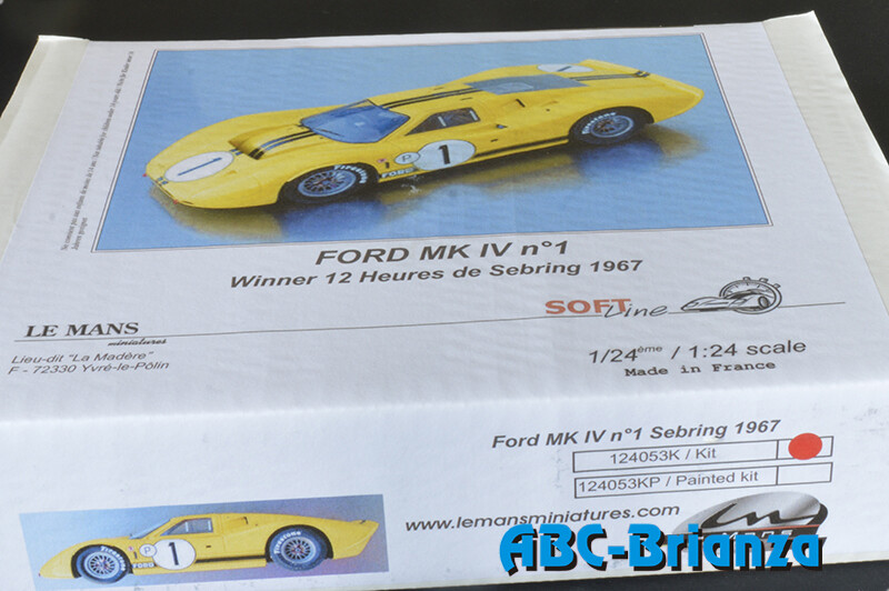 LE MANS MINIATURES LM124053K FORD MKIV N.1 WINNER SEBRING 1967