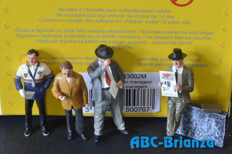 LE MANS MINIATURES LMCOFFLM143002M COFFRET DE 4 TEAM MANAGERS- SET OF 4 TEAM MANAGERS
