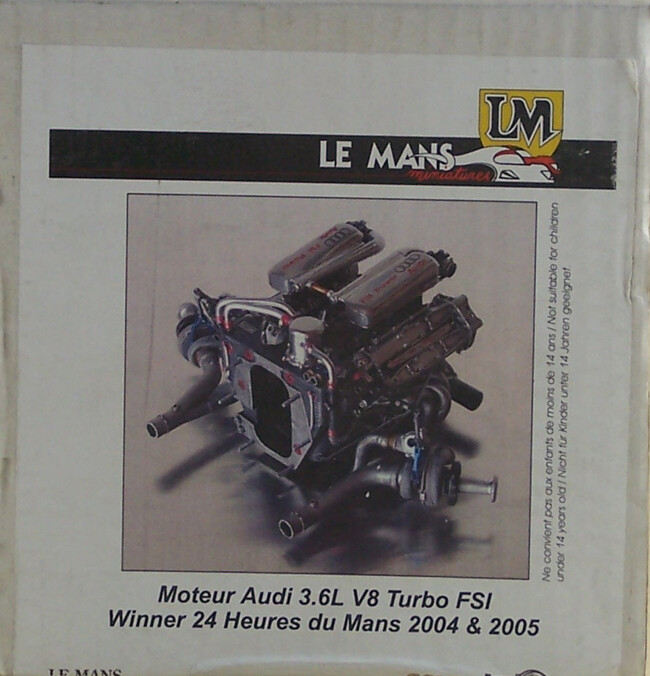 LE MANS MINIATURES LMENGK12001 MOTORE AUDI 3.6L V8 TURBO FSI
