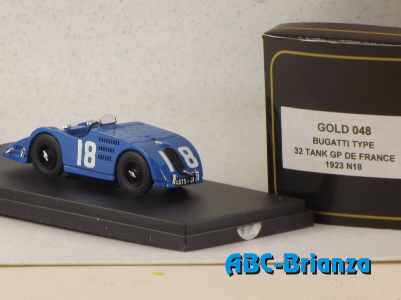 TOP MODEL TMCGOLD048 BUGATTI TYPE 32 GRAND PRIX DE TOUR (FRANCE) 1923 N.18