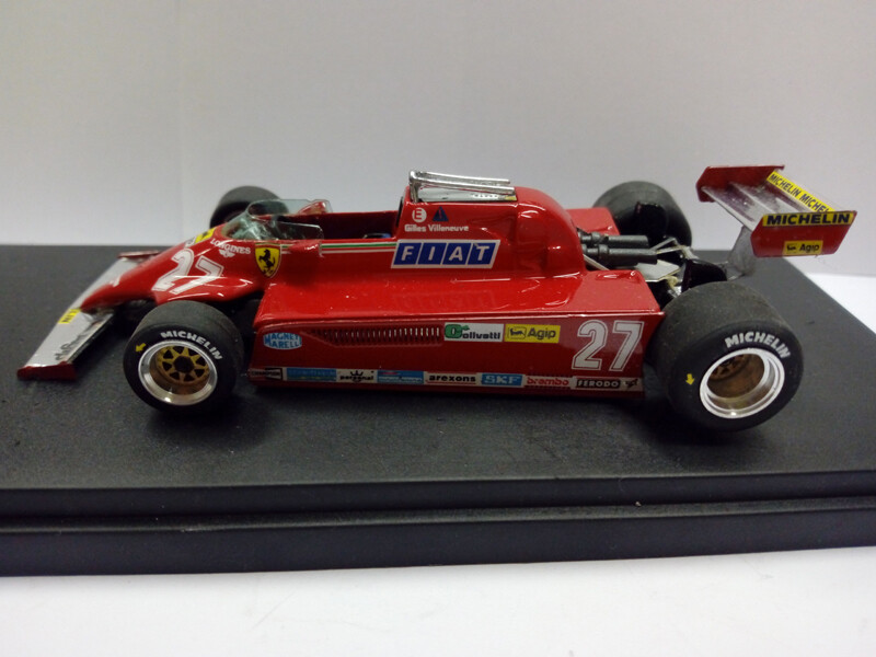 TRON KIT TRMMK29 FERRARI 126 CK GP MONACO 1981  # 27 GILLES VILLENEUVE