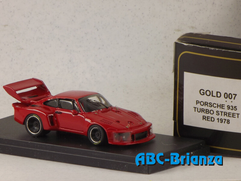 TOP MODEL TMCGOLD007 PORSCHE 935 TURBO LE MANS 1976 STREET RED