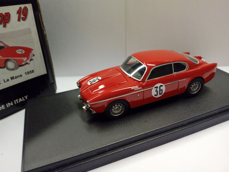 TRON KIT BEEBOP19 ALFA ROMEO SVZ #36 LE MANS 1958 UBEZZI RED