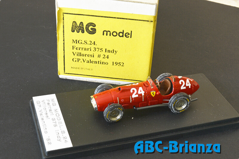 MG MODEL MGS024 FERRARI 375 INDY VILLORESI # S4 GP VALENTINO 1952