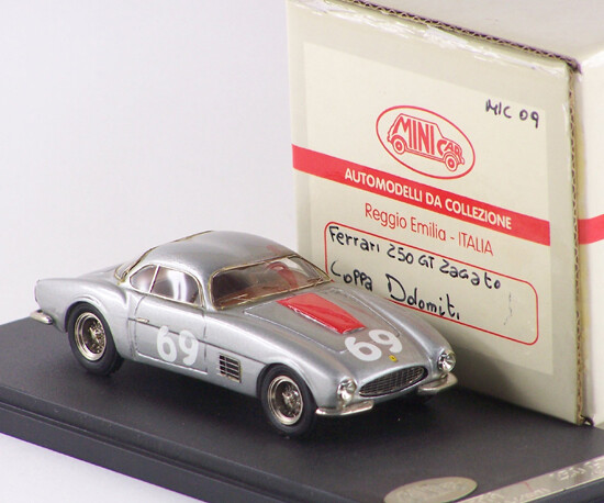 MINICAR MIC09 FERRARI 250 GT ZAGATO 1956 # 69 COPPA DOLOMITI