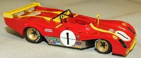 MARSH MODEL​ MSHK272 -1973 Ferrari 312PB Ickx/Redman Monza 1st # 1