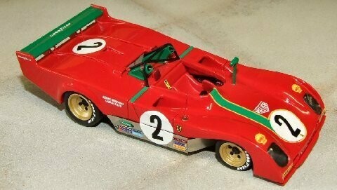 MARSH MODEL MSHKMM272-2  1973 Ferrari 312PB Pace/Merzario Monza rtd # 2