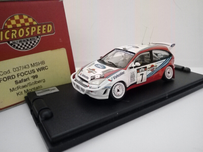 MICROSPEED MSPM037-43 FORD FOCUS WRC SAFARI 1999 McRAE- SOLBERG #7