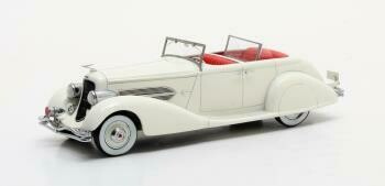 MATRIX MX40406-041 DUESENBERG SJ 544-2570 BOHMAN SCHWARTZ CONVERTIBLE SEDAN 1936 WHITE