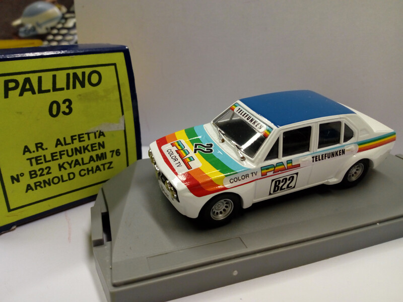 SHMR PALLINO03 ALFA ROMEO ALFETTA TELEFUNKEN # B22 KYALAMI 76 ARNOLD CHATZ