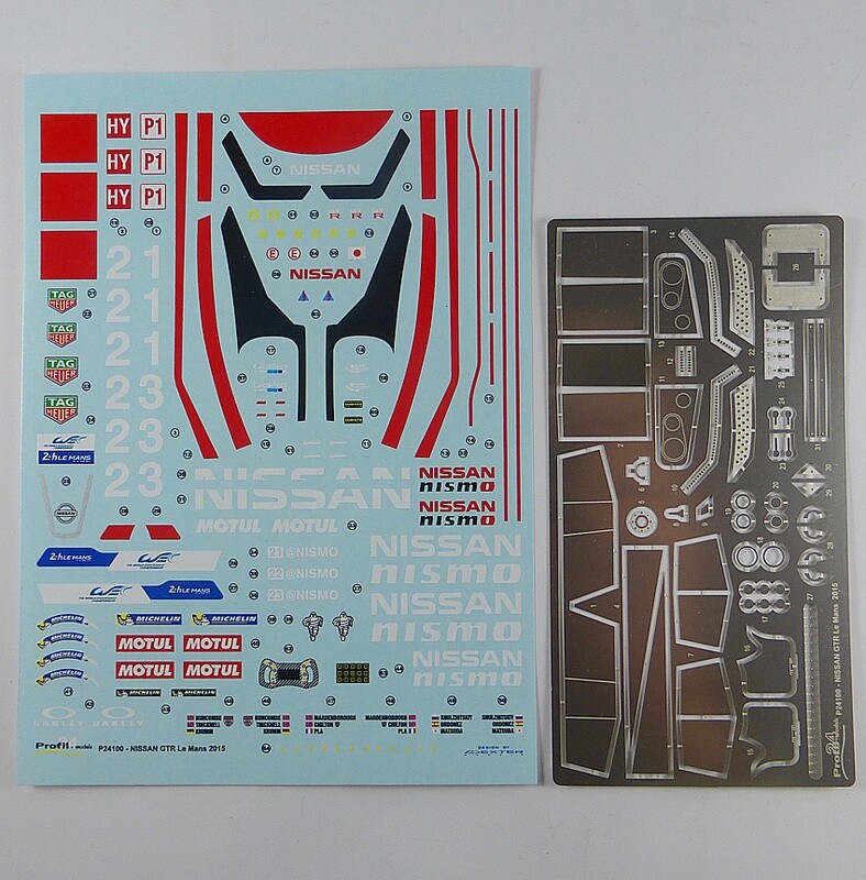 PROFIL 24 PRFK24100 - Nissan GTR Nismo Le Mans 2015 Rouge n°22 &amp; 23--Bleu, Blanc, Rouge n°21