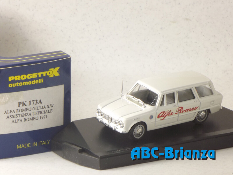 PROGETTO K PK0173A ALFA ROMEO GIULIA S.W. ASSISTENZA UFFICIALE ALFA ROMEO 1971