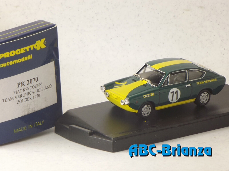 PROGETTO K PK02070 FIAT 850 COUPE' TEAM VERONICA-HOLLAND ZOLDER 1970