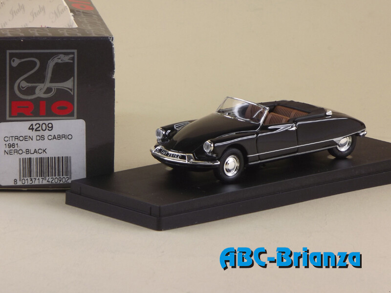 RIO MODEL RIO4209 CITROEN DS CABRIO 1961 NERO-BLACK