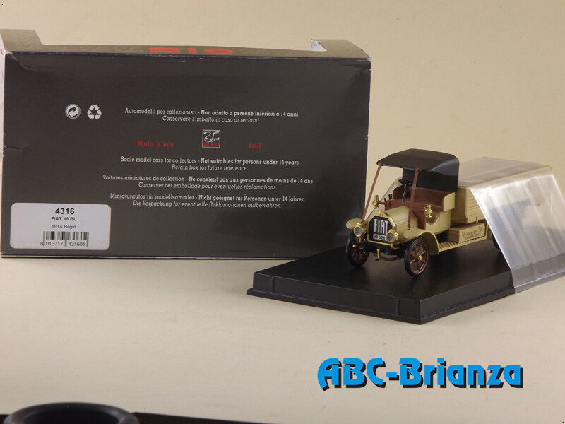 RIO MODEL RIO4316 FIAT 18 BL 1914 BEIGE