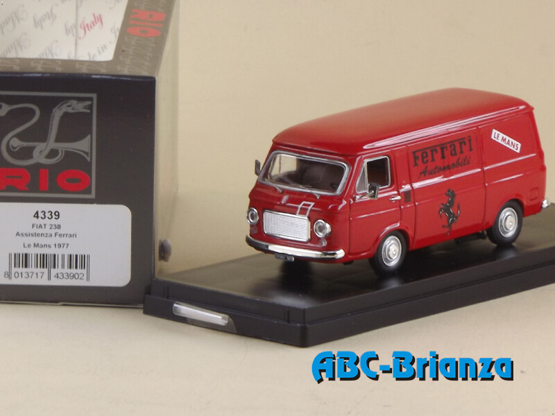 RIO MODEL RIO4339 FIAT 238 - Assistenza Ferrari Le Mans 1977 - rosso