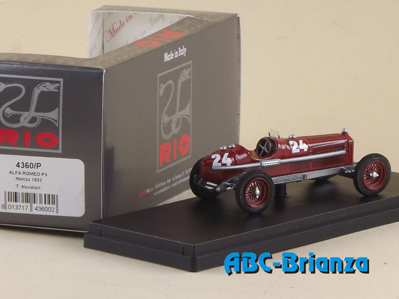 RIO MODEL RIO4360-P ALFA ROMEO P3 MONZA 1932 T.NUVOLARI