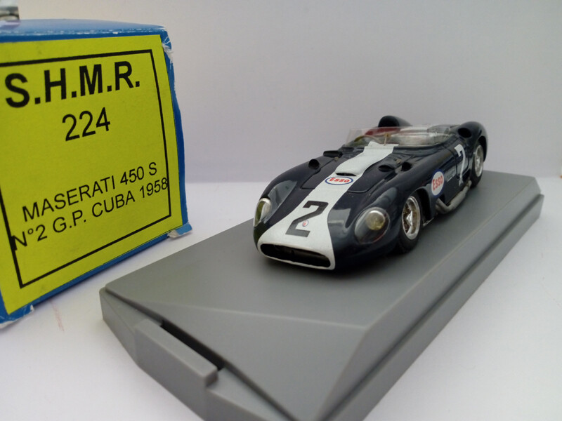SHMRM224 MASERATI 450 S M. TRINTIGNANT n.2 CUBA 1968 (BLUE)