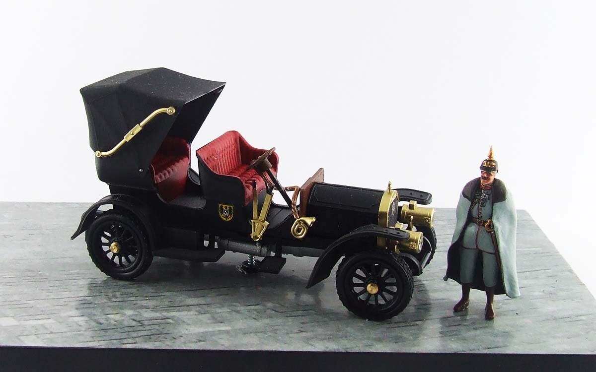 RIO MODEL RIO4473D MERCEDES SIMPLEX 1902 - Kaiser Personal Car + Figure Kaiser