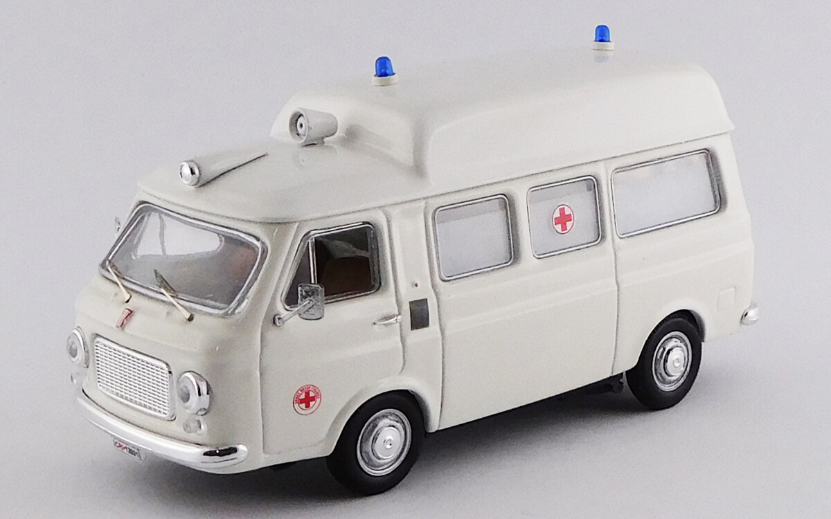 RIO MODEL RIO4521 FIAT 238 - Ambulanza/Ambulance 1970 - Bianco/white - Tetto alto/Hight roof