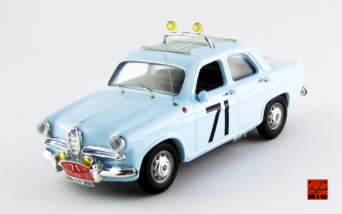 RIO MODEL RIO4507 ALFA ROMEO GIULIETTA TI - Rally Monte-Carlo 1960 - Loffler-Johansson #71
