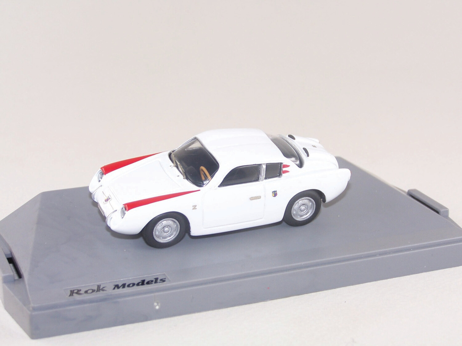 CARPIN  ROK06 FIAT ABARTH 750 ZAGATO "DOPPIA GOBBA" STREET 1957 WHITE/RED