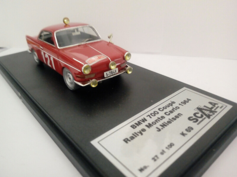 SCALA 43 S43M069 BMW 700 COUPE' MONTE CARLO 1964 J. NIELSEN