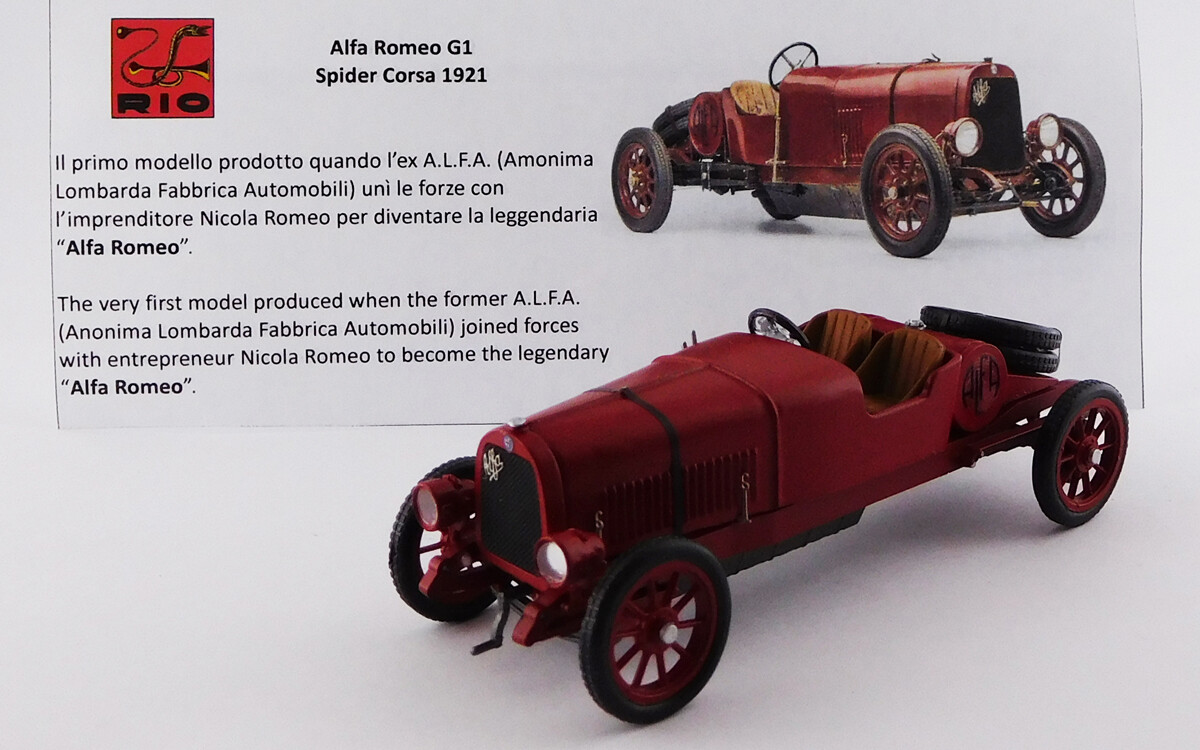 RIO MODEL  RIO4612 ALFA ROMEO G1 - Spider Corsa 1921