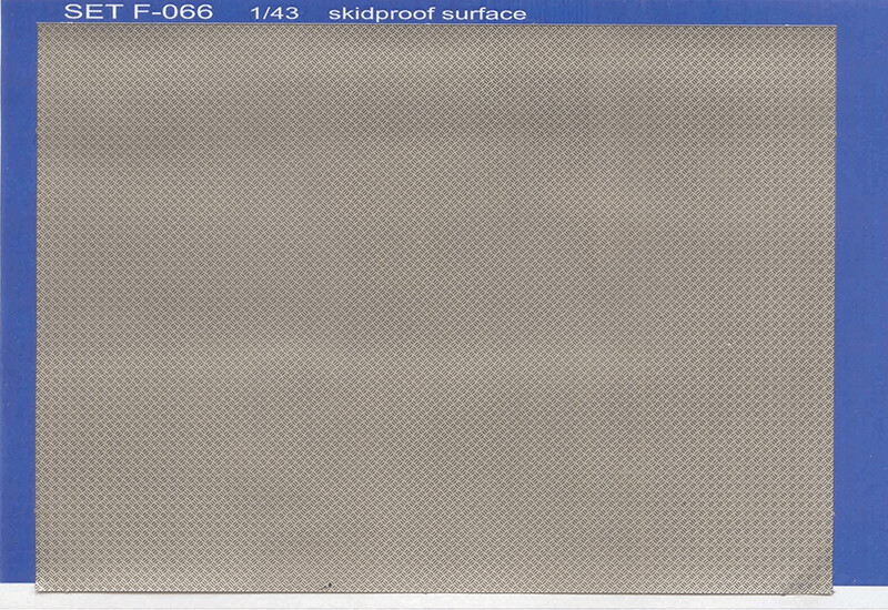 ABC ACCESSORI-SPARE PARTS SETF066 PAVIMENTO ANTISDRUCCIOLO/ SKIDPROOF SURFACE (17 x 12,5 mm)